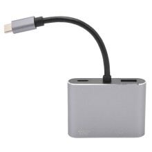 4 in 1 Type C Hub 4K HD Display VGA USB3.0 Multi Port Adapter