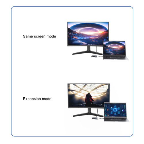 4 in 1 Type C Hub 4K HD Display VGA USB3.0 Multi Port Adapter 2
