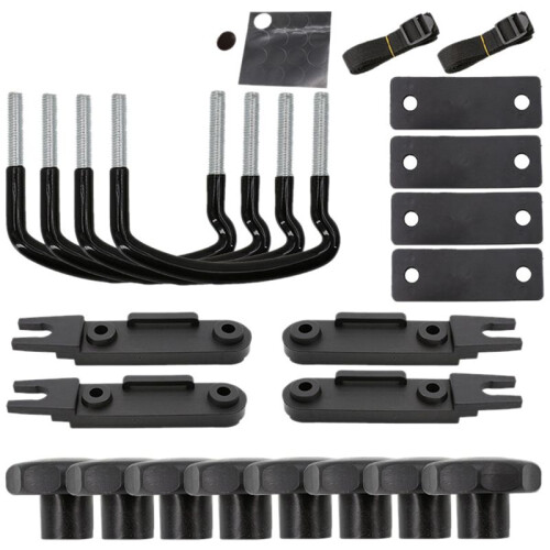 Tillbehörsväska för Fordonsbagage U Spänne Pad Quick Clamp Quick Release Bandage Mutter Kit för Biltak