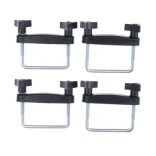 4 Stuks Autodakrekmand U-Boutklemmen Montageset Universele Bagageframebevestigingsclip 8 cm