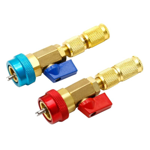 R134A Quick Valve Core Remover Installer Tool High Low Pressure Tool Air Conditioning System Tool
