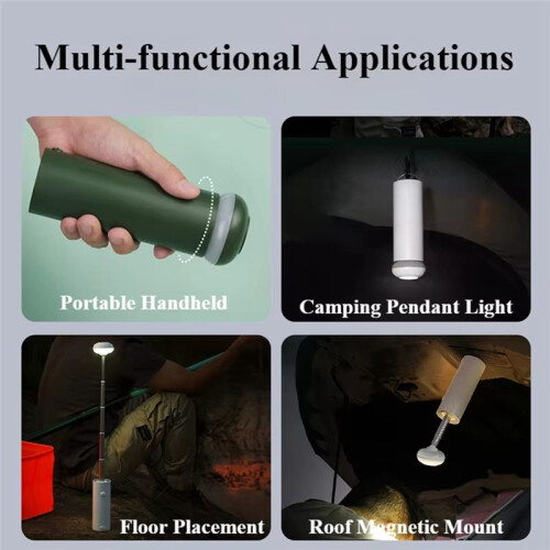 Multifunctional Camping Light 5000mAh Rechargeable Portable Telescopic Camping Lantern Outdoor Emergency Work Light,C 2