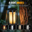 2PCS Solar Flameless Lantern Light with Base 4 Modes Adjustment Flickering Auto /Off USB-C Solar Charging 7