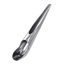 Vogelvoerlepel met lange steel, roestvrij staal,
