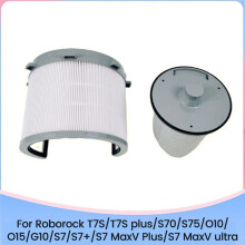 Kit de Filtros de Repuesto para Aspiradoras para S70/S75/S7 MaxV Ultra: Filtros Delantero y Trasero para Estación de Carga con Vaciado