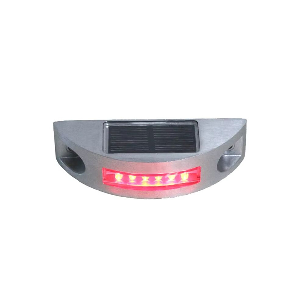 Ip68 Waterproof Led Solar Powered Road Stud Road Reflective Ground Warning Red Light 6032168697949