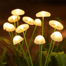 Luci Solari da Giardino A 6 LED, Lampada A Forma di Fungo, Luce D'Atmosfera A Forma di Medusa, per Giardino, Cortile, Patio, Vialetto, Decorazione,