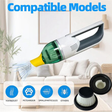 4-Teiliges Ersatzfilterset für Horsepower Duck Vac Compact Staubsauger, Waschbarer Filter, Staubsaugerteile