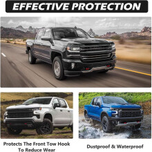Tow Hook Covers for Chevy Silverado 1500 2007-2025, Hitch Cover Front Customized Car Tow Hooks