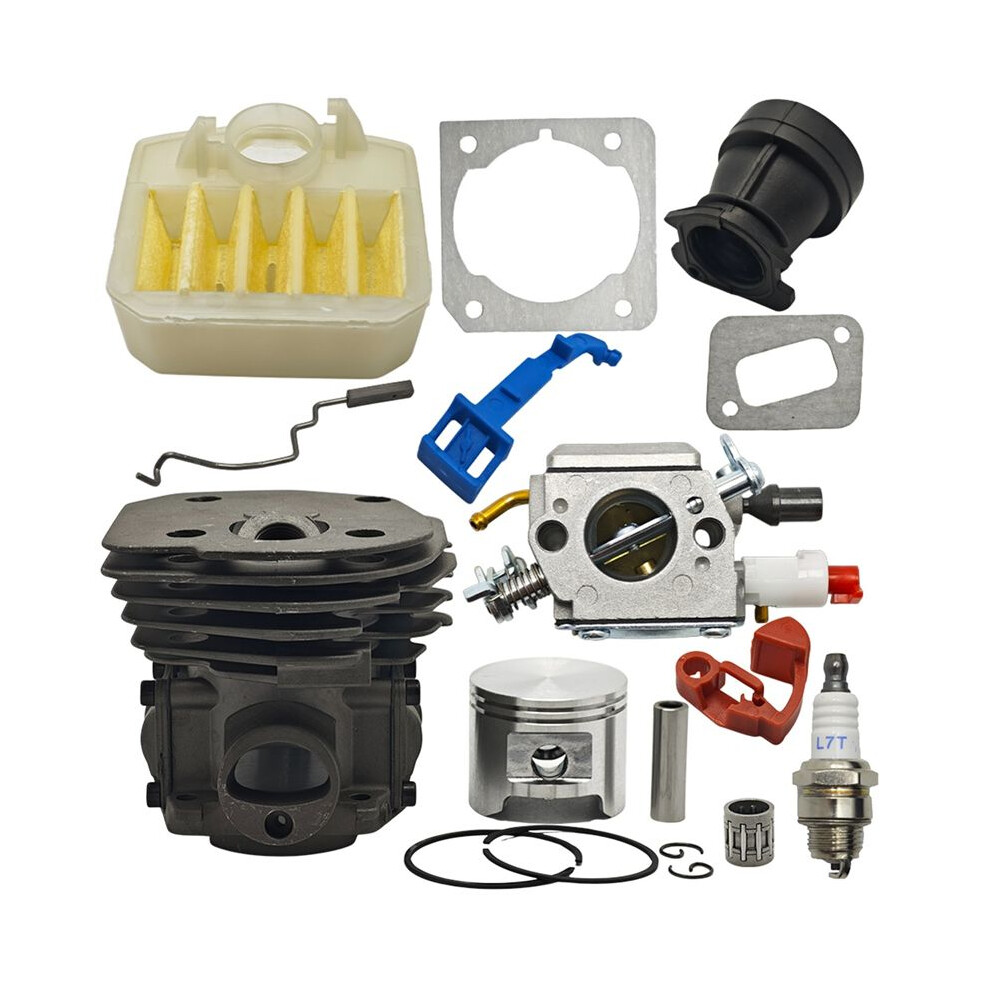 45Mm Cylinder Piston Carburetor Air Filter Kit For 353 351 350 346 346Xp 345 340 Chainsaws Intake Manifold 6032351820512