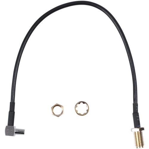 2X SMA hembra Jack a TS9 macho Antena cable coaxial pigtail de angulo recto 2