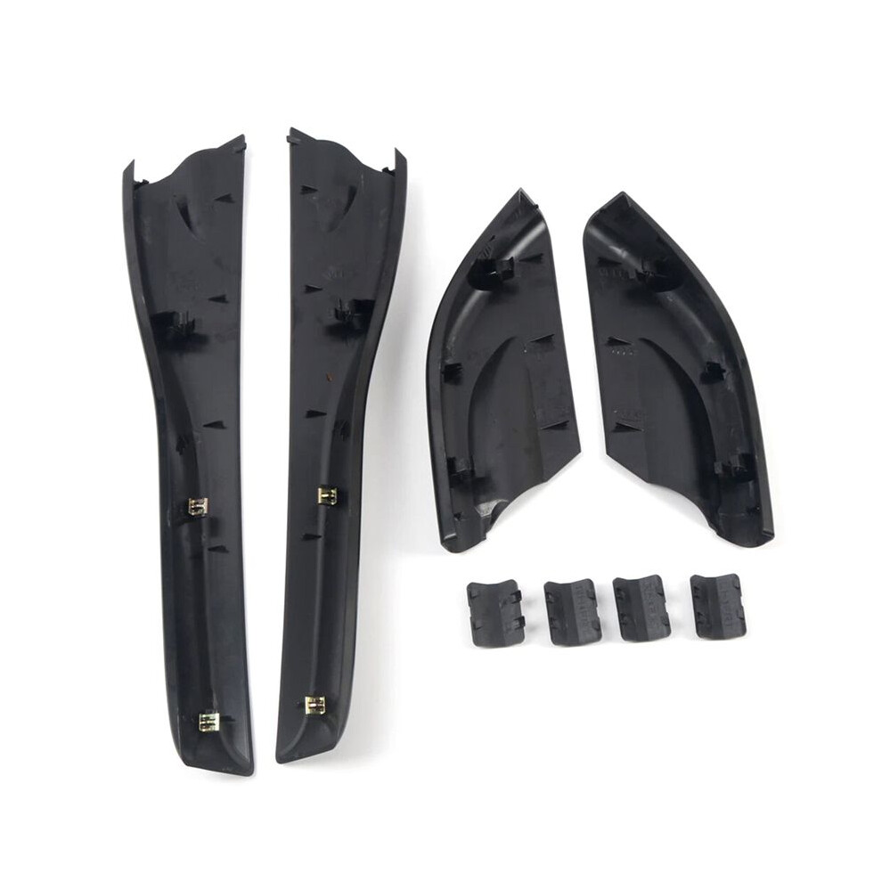 8Pcs Cars Plastic Roof Rack Box Rail End Protecte Covers Shell Cap Car Accessory For Tucson 2004-2008 Black 4712792883506