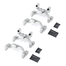 2X for MN D90 D91 D96 MN99S 1/12 RC Car Upgrade Parts Metal Pull Rod Base  & Axle  Servo Bracket Mount
