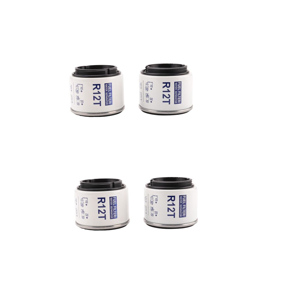 4Pcs For R12 R12s R12t Racor 140R 120At S3240 Npt Zg1 / 4-19 Sfc-8801-10 Fuel Water Separator Filter 6031960024199