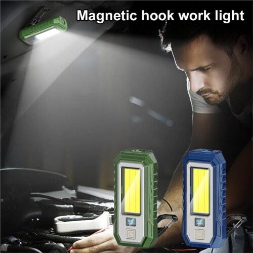 Car COB Work Light Portable Magnet Powerful LED Work Light USB Rechargeable Flashlight for Camping Emergency Torch B 1