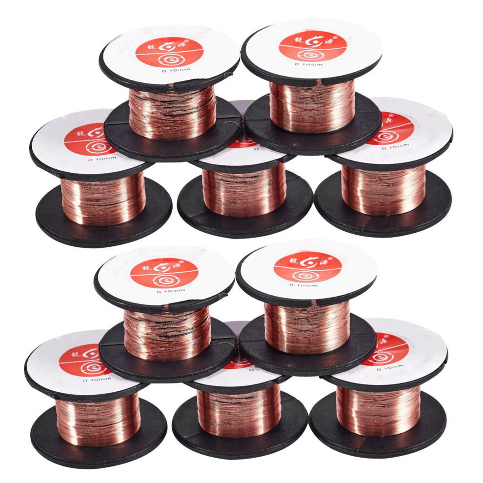 10 Pcs 0.1Mm Diameter Copper Soldering Solder Enamelled Reel Wire 6031272580369