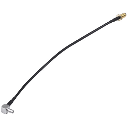 2X SMA hembra Jack a TS9 macho Antena cable coaxial pigtail de angulo recto 1