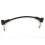 30 x Electric Guitar Cables 6 Inch 1/4 Right Angle Effect Pedal Patch Cord Black 2