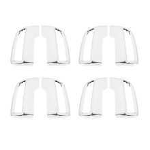 8x for 3008 5008 Allure 2017 - 2019 Exhaust Pipe Tail Cover ABS Rear Exhaust Muffler End Pipe Cover