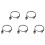 5X  1.4 Macho A USB 2.0 Enchufe Adaptador Conector Convertidor Cargador Cable 1