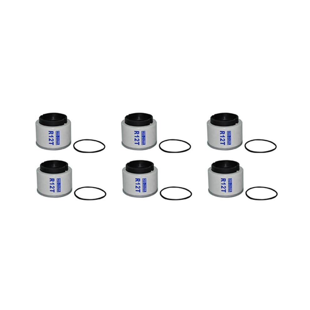 6Pcs For R12 R12s R12t Racor 140R 120At S3240 Npt Zg1 / 4-19 Sfc-8801-10 Fuel Water Separator Filter 6032352811205