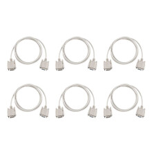 6X RS232 DB9 9 Pin Maschio A Femmina Cavo Seriale Portatile Adattatore Industriale 1.