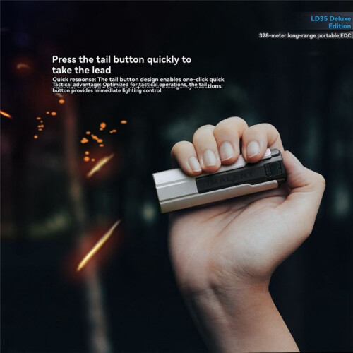 EDC Flashlight 1200 Lumens Latest Long-Range Light Source LED Light Type-C Rechargeable for Camping and Work Lighting. 2