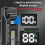 Rechargeable Flat Flashlights Dual-Switches LED Small Flashlight with Digital Display Pocket Flashlight for Home,Camping 2