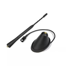 Car Roof Antenna Stereo Radio FM AM Signal Aerial Amplified Antenna Mast Whip+Base for   Bora   MK4
