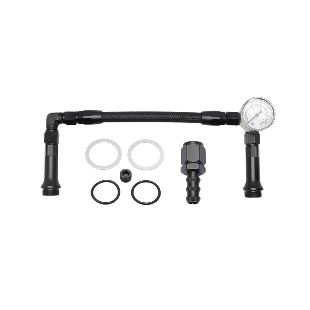 An6 Dual Feed Carb Fuel Double Pump For Holley 4150 Carburetor With Vacuum Pressure Gauge 6032352832361