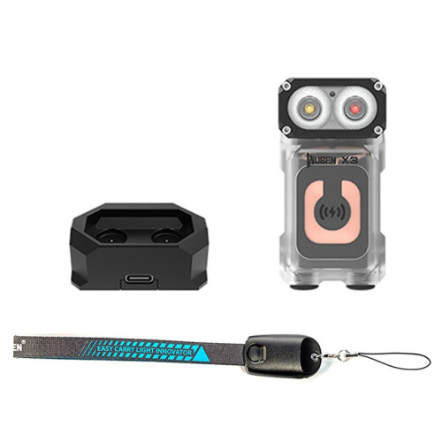 WUBEN X3 Multi-Functional LED EDC Flashlight 700Lumens Wireless Charging with Magnetic Base Built in Battery