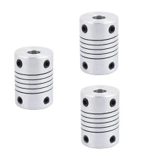 3Stück 6mm Bis 8mm Wellenkupplung 25mm Laenge 18mm Durchmesser Schrittmotor Koppler Aluminiumlegierung Joint Connector Fuer 3D Drucker CNC Maschine