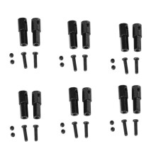 12Pcs Metal Rear Axle Shaft Adapter Accessories for WPL D12 C14 C24 C34 B24 B36 MN D90 D91 MN99S RC Car Parts
