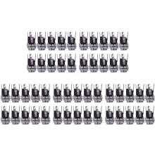 50Pcs Source de Courant Jack Panneau Femelle A Douille Connecteur de Montage 5.5X2.1mm Nouveau