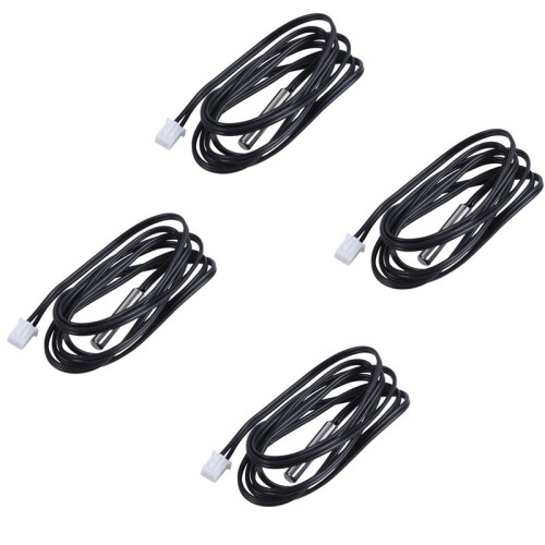 4X NTC 10K Ohm Waterproof Digital Thermal Temperature Sensor Probe 1M 1