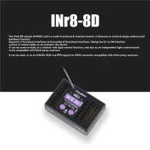 Flysky INR8-8D INR88D Empfänger, Achtkanal-Empfänger der Dritten Generation, 2,4-GHz-Empfänger-Upgrade für RC-Autosender