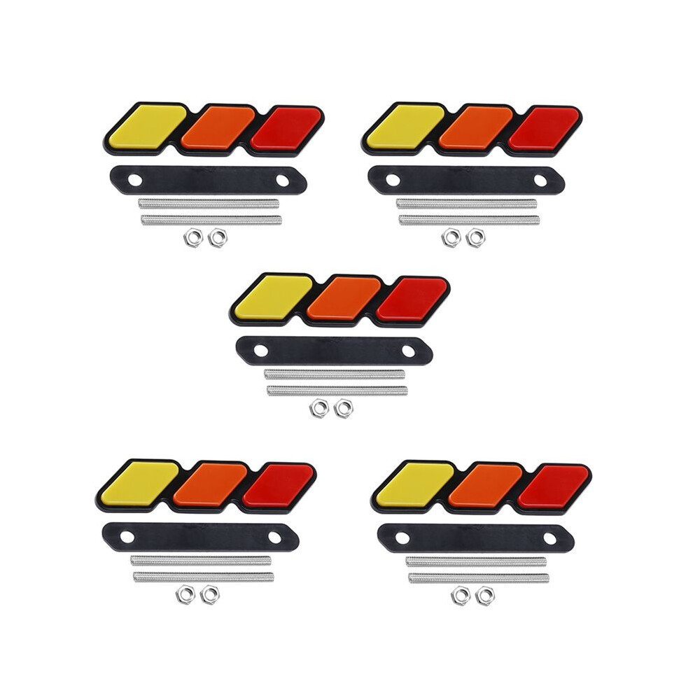 5X Tri-Color Front Grille Badge Emblem For Tacoma 4Runner Highlander Rav4 6032275699805