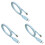 3X USB RJ45 Konsolenkabel 6Ft FTDI Windows 8, 7, Vista, , Linux RS232 1