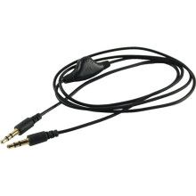 12Pcs 3.5mm M/M Stereo Headphone Audio Extension Cable Cord with Volume Control Black