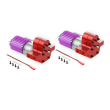 2X Metalen 370 Motor Versnellingsbak Versnellingsbak voor WPL C14 C24 B24 B36 MN D90 D99 MN99S RC Auto Upgrade Onderdelen, Rood