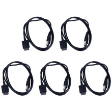 5X USB Data Charging Cable Cord for Walkman E052 A844 A845 MP3 MP4 Player Black