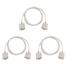 3X RS232 DB9 9-Pins -Vrouw Seriële Poortkabel Industriële Adapter 1,3 M