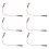 6piezas 6,5 Pulgada Longitud SMA Macho A SMA Macho Cable Coleta Conector 1