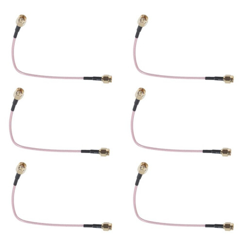 6piezas 6,5 Pulgada Longitud SMA Macho A SMA Macho Cable Coleta Conector