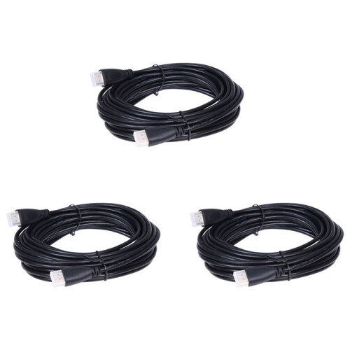 3X Cable 10M  Vers  Cable Plomb pour TV LCD Plasma de 10 Metres