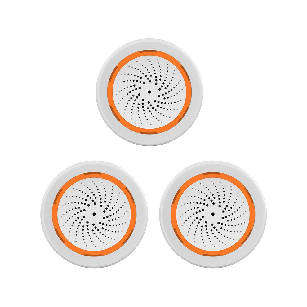 Light 3X Zigbee Neo 90Db Sound And Sensor Tuya Life Built-In Siren Alarm Sensor