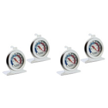 4 Stück Kühlschrankthermometer 20 -20 /-20 -80  Kühlschrank-Analogthermometer Großes Zifferblatt mit Rotem Anzeigethermometer