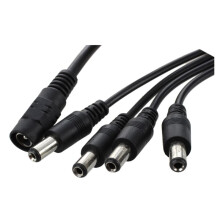 10X 1 A 4 Divisor de 4 Puertos de Alimentacion Adaptador de Camara CCTV Cable