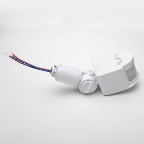 2X LED Light Motion Sensor  PIR Infrared Detector Automatic Movement Detector Auto  Off Outdoor,  12V White 2