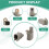 4PCS Wheel Speed Sensor ABS Sensor for  Focus MK3 C-MAX  Transit  AV6T2B372EC AV6T-2B372-EC 3